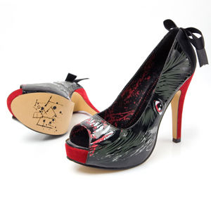 topánky na podpätku IRON FIST Ladies Wolfbeater Platform Čierna viacfarebná